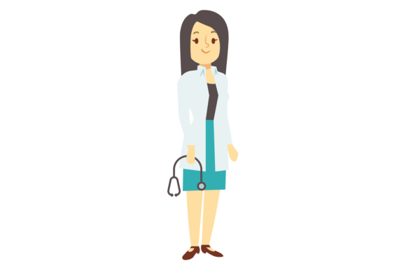 Female Doctor Character: Graphics and Illustrations