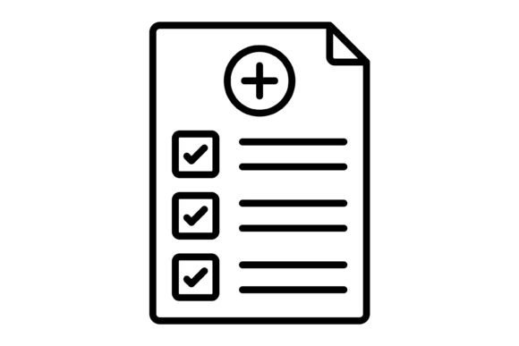 Medical Test Outline Icon: Graphics & Icons Review