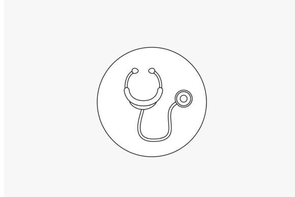Outline Nurse Medical Simple 13: Graphics & Icons
