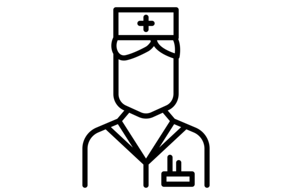 Paramedic Line Icon: Graphics and Illustrations