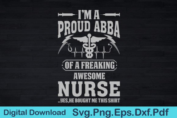 Proud Abba Typography Graphics for T-Shirt Designs
