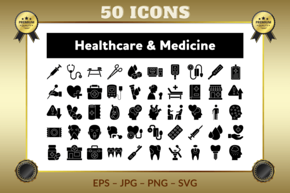 Reviewing Healthcare Medicine Glyph Icons for Stitch