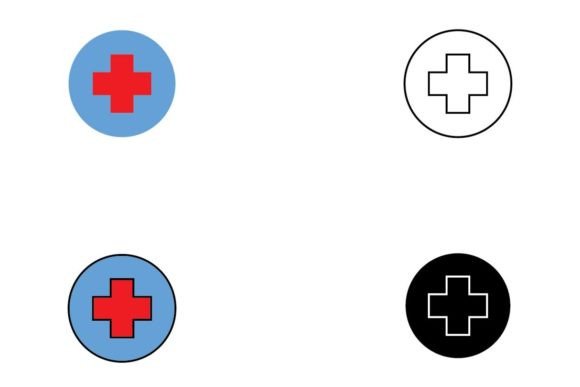 Reviewing Medical Icon Set Vector 8 for Embroidery