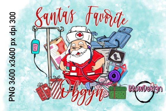 Santa’s Favorite OBGYN: Tumbler Wraps & Graphics
