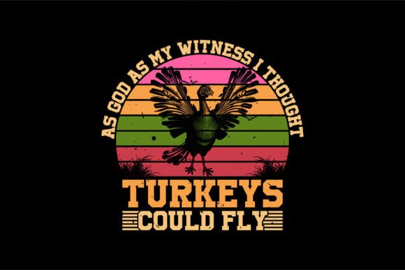 Turkey Graphics for Retro T-Shirt Designs